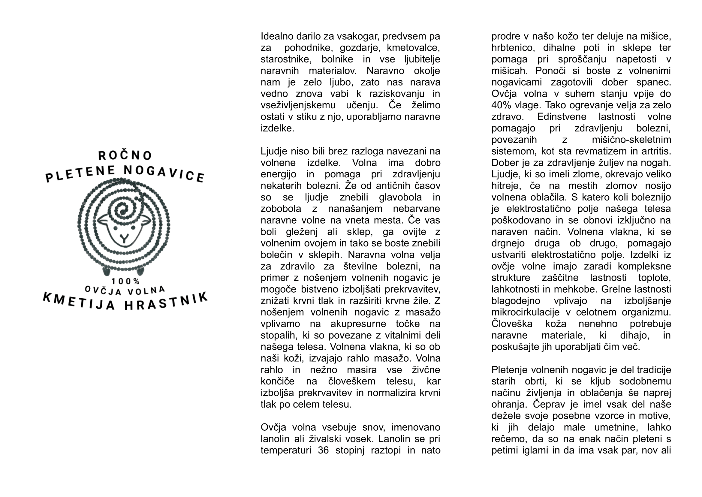 Pletene nogavice primer 1